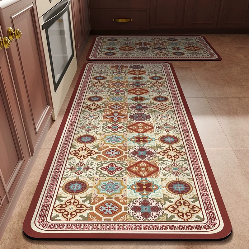 Commercial Kitchen Light - Tapis de cuisine en PVC antidérapant,