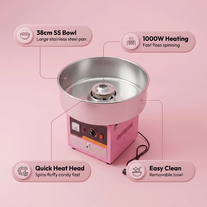 Candy Floss Machine Commercial - Machine à Barbe à Papa Électrique