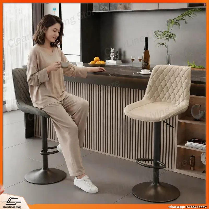 Commercial Kitchen Light - Tabouret de bar pivotant à hauteur