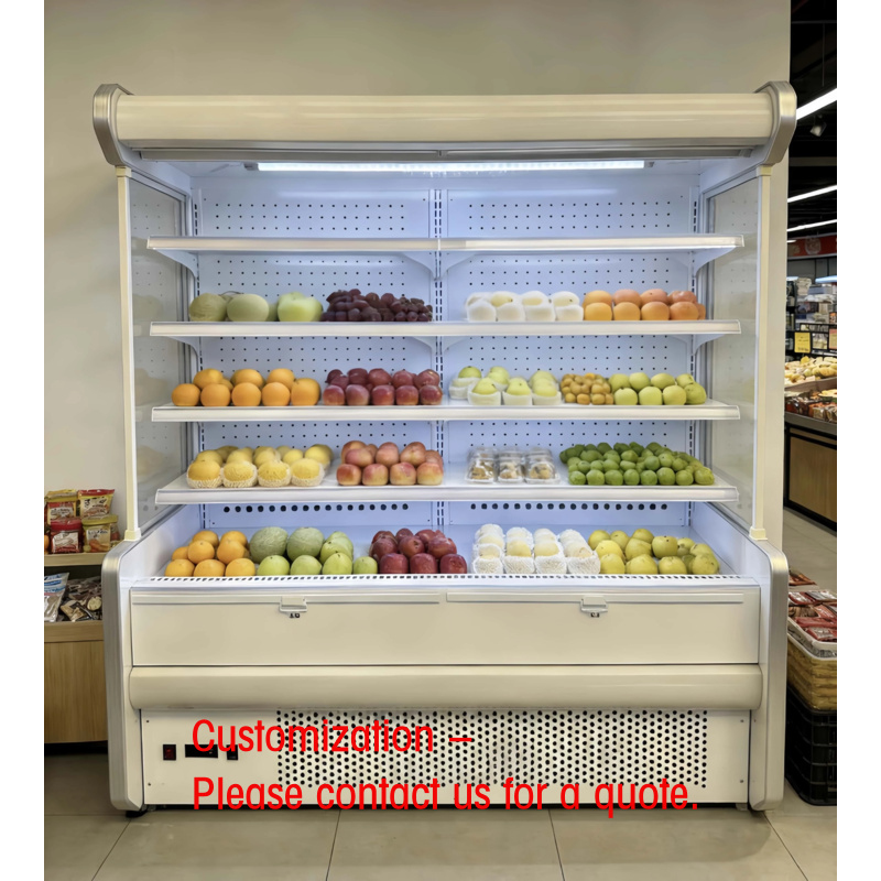 Refrigerated Display Case - Réfrigérateur de présentation ouvert multi-étages personnalisé