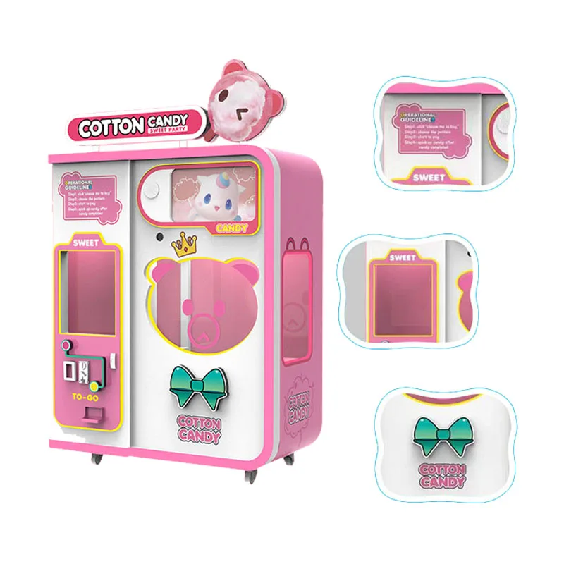 Candy Floss Machine Commercial - Distributeur automatique de fil à bonbons,
