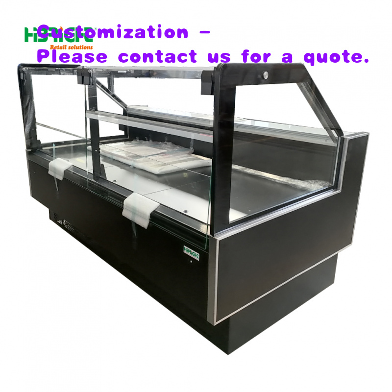 Refrigerated Display Case - Congélateur îlot combiné avec couvercle en