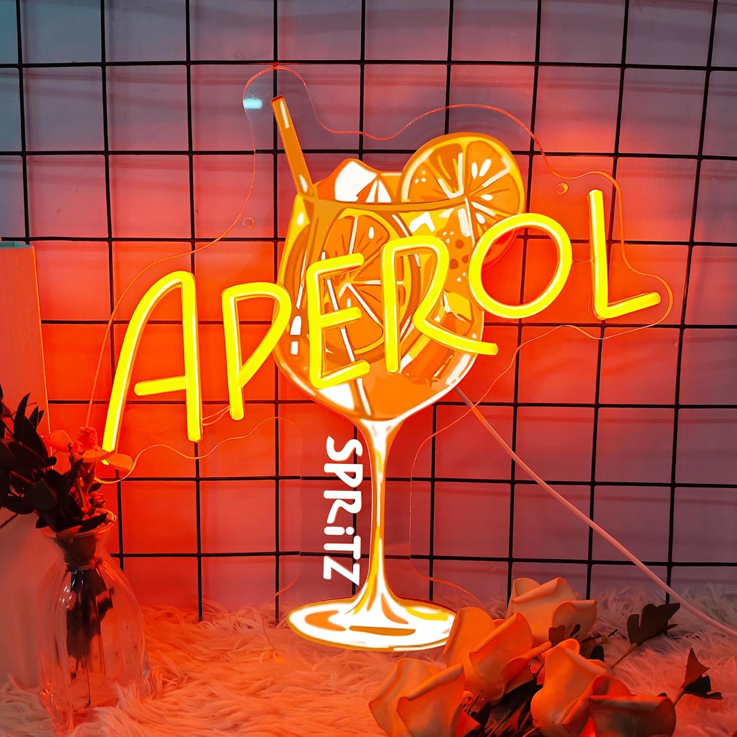 Commercial Kitchen Light - Aperol Spritz enseigne au néon LED