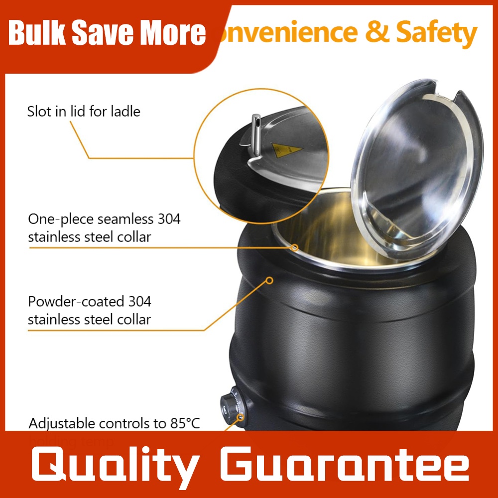 Marmite à soupe 10L avec couve - Soup Kettle Warmer avis et prix