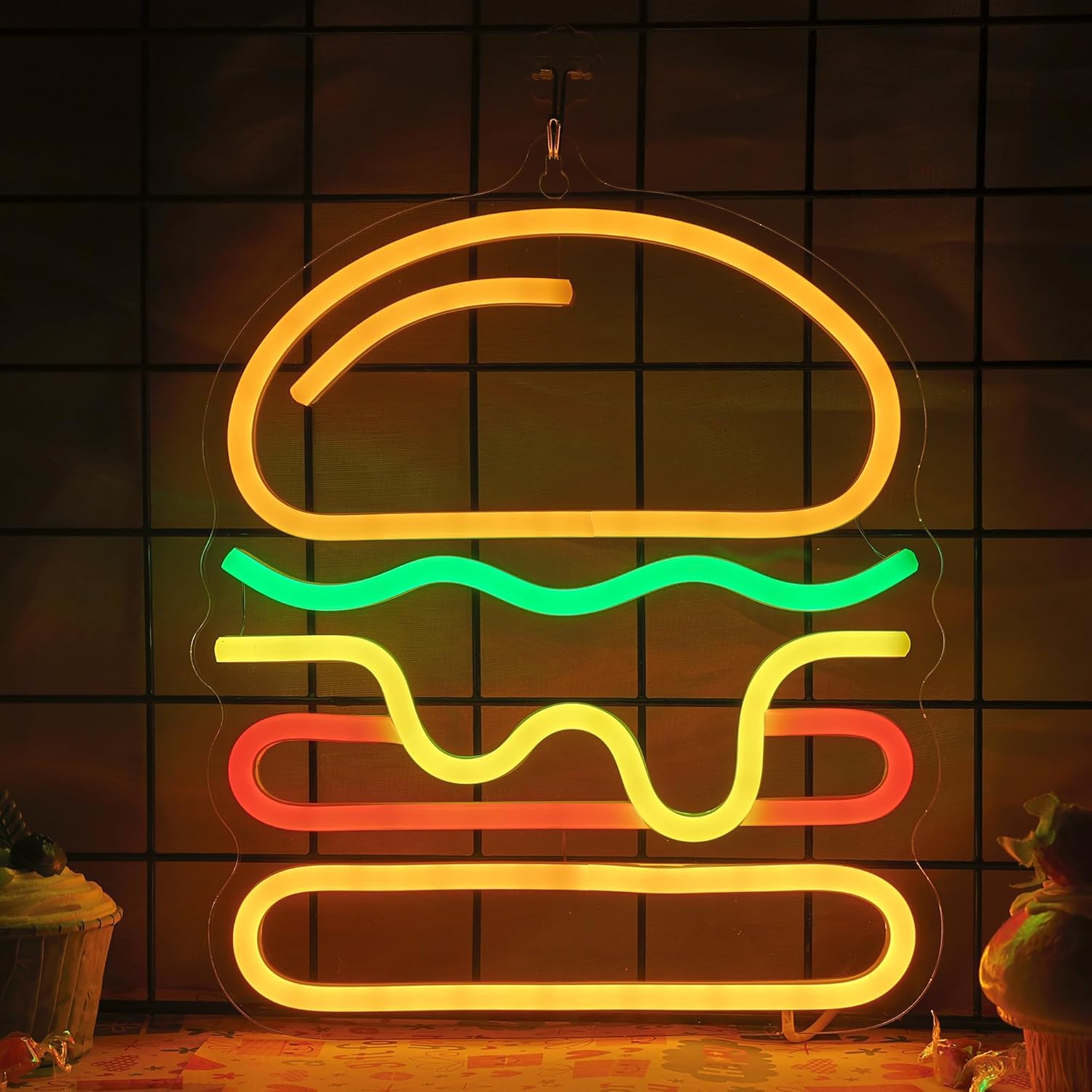 Enseigne au néon pour hamburge - Commercial Kitchen Light avis et prix