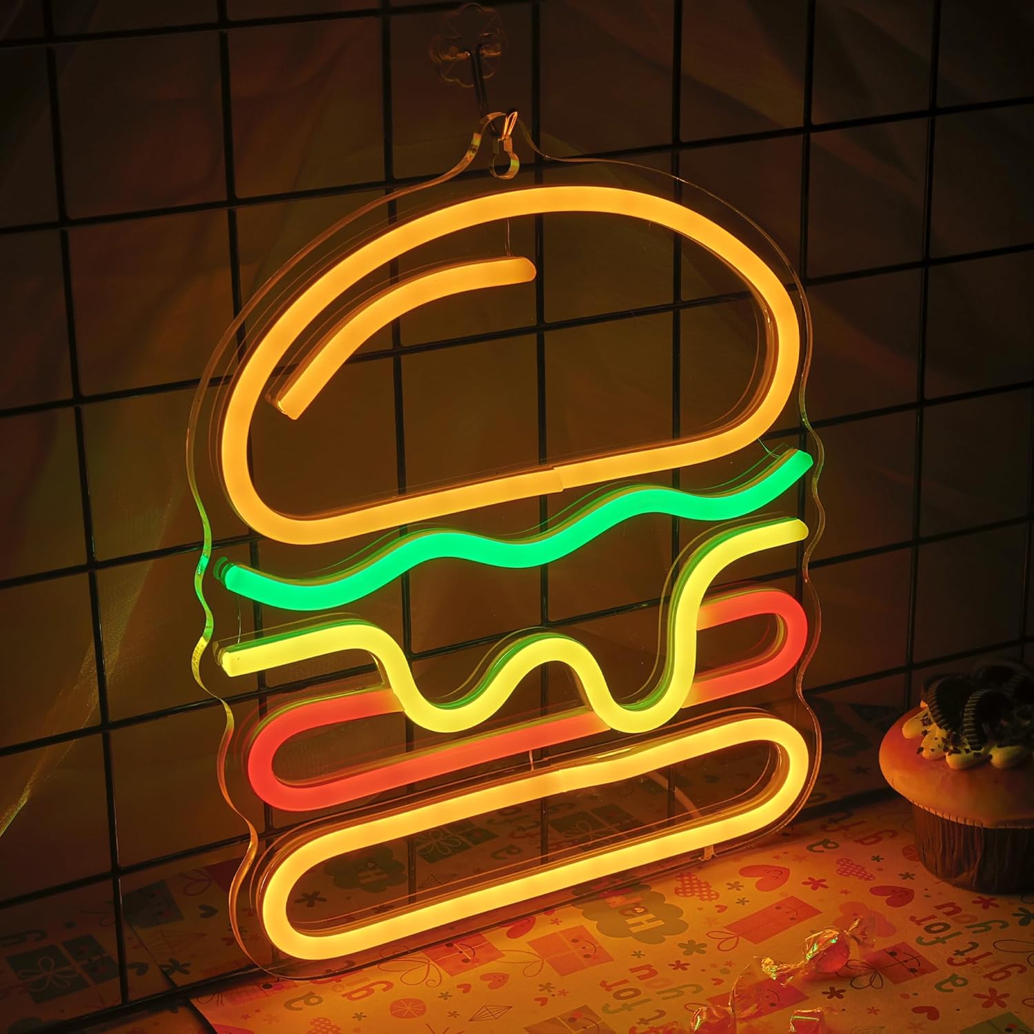 Enseigne au néon pour hamburge - Commercial Kitchen Light avis et prix