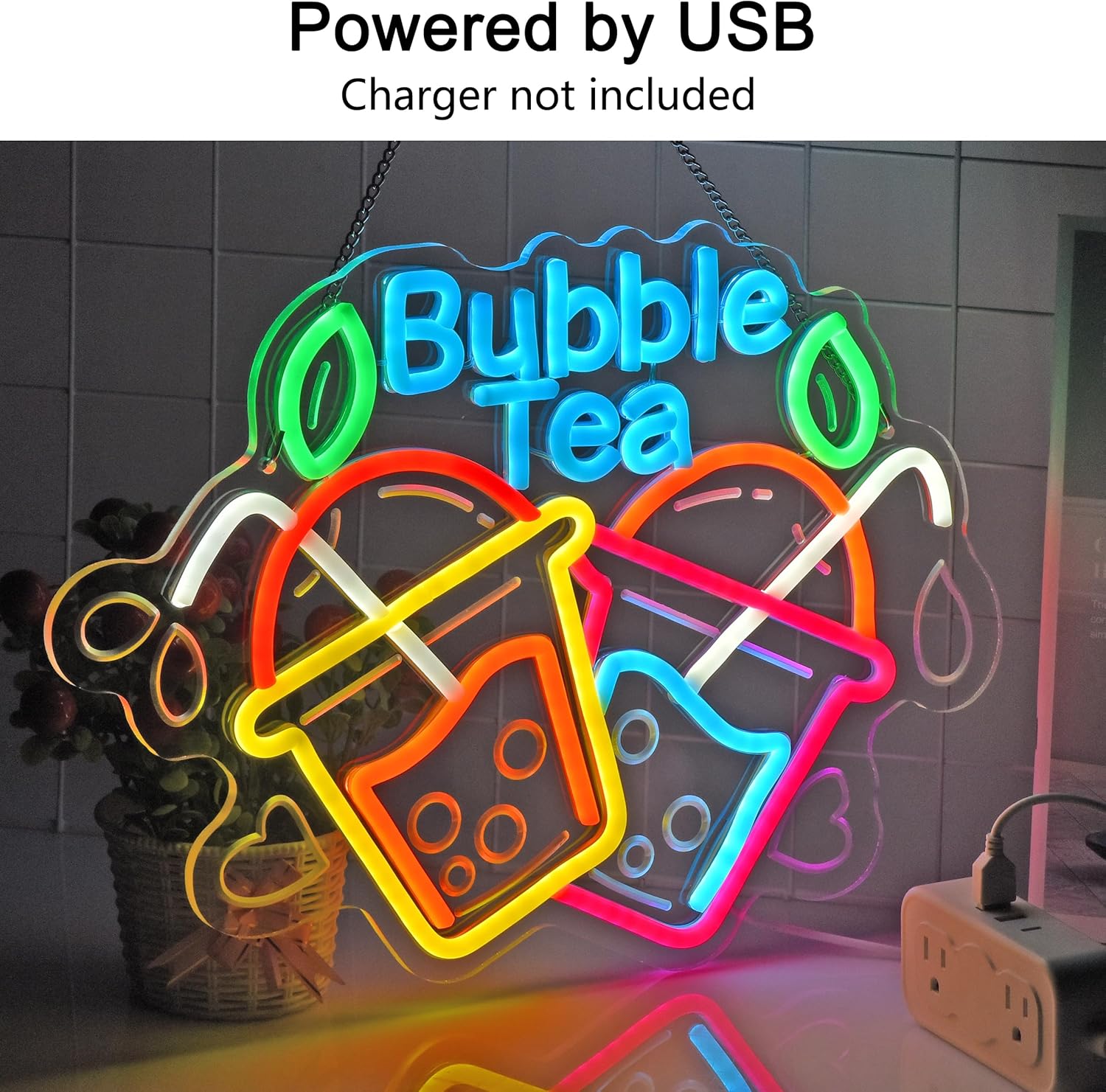 Enseigne néon Bubble Tea avec  - Commercial Kitchen Light avis et prix