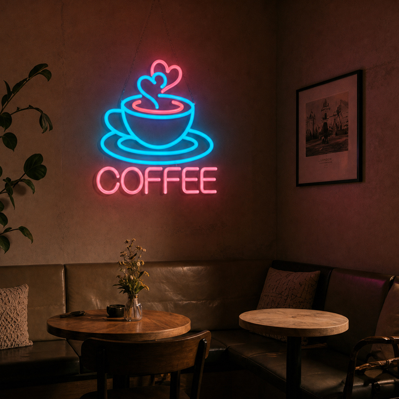 Enseigne néon LED pour café, b - Commercial Kitchen Light avis et prix