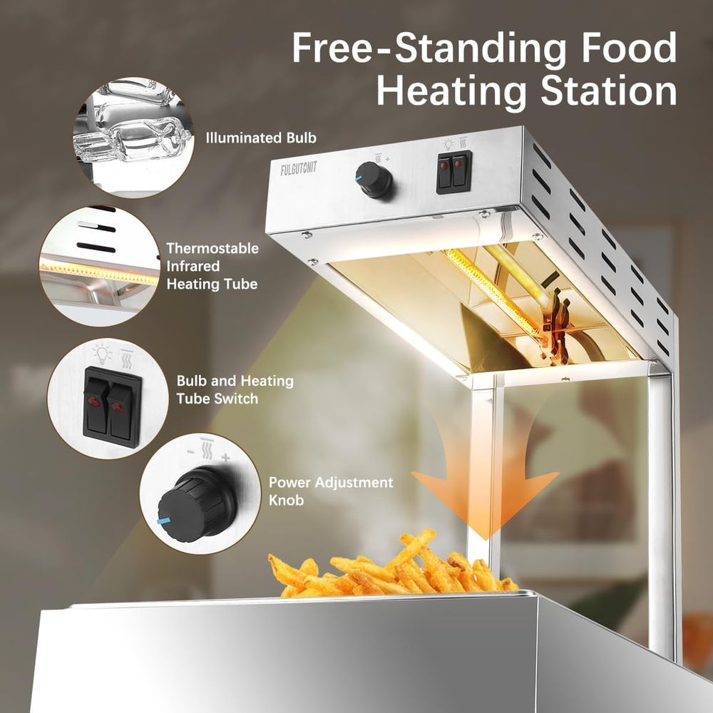 Réchauffeur de frites, chauffe - Commercial Kitchen Warmer avis et prix
